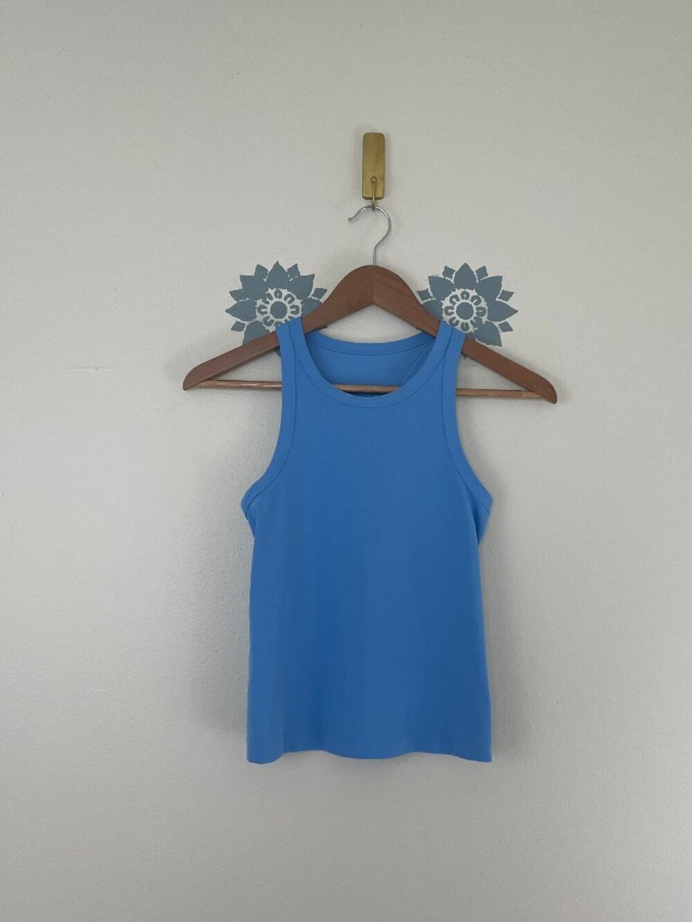 Lululemon Align Waist-Length Racerback Tank Top Aero Blue Size 4